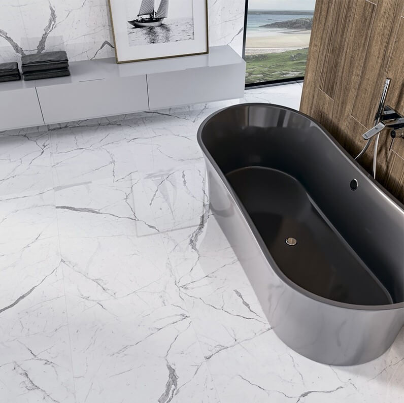 Porcelanato Calacatta Blanco 60x60 cm | Vedek Revestimientos