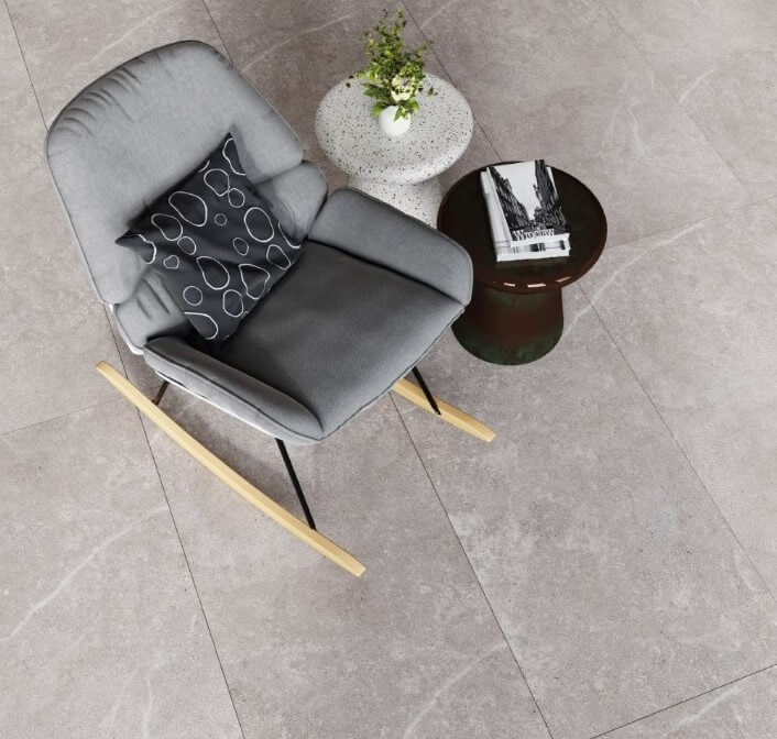 Porcelanato Aitos Grey Sugar Effect 120x60 cm | Vedek Revestimientos