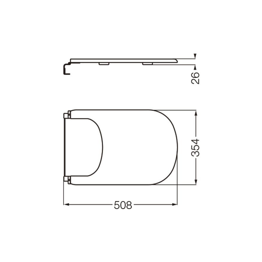 Tapa bidet (1 y 3 agujeros) (MDF) - Línea Bari | Vedek Revestimientos