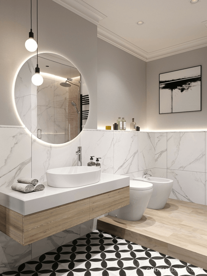 Porcelanato Calacatta Blanco 60x60 cm | Vedek Revestimientos