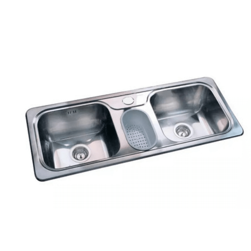 Bacha Cocina Johnson Hydra J107 Pileta Triple Acero Inoxidable | Vedek Revestimientos