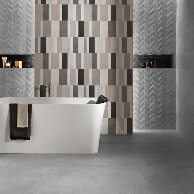 Porcelanato Símil Cemento Century Platinum-80X80 cm | Vedek Revestimientos