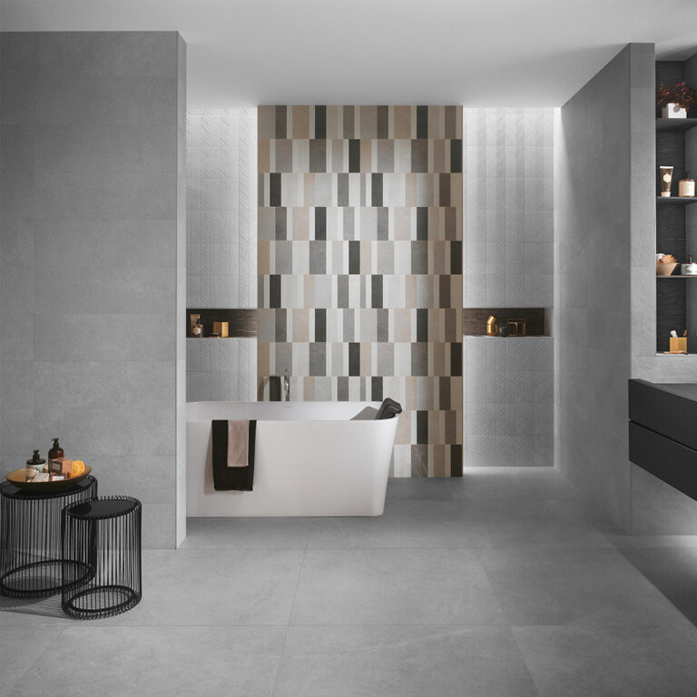 Porcelanato Símil Cemento Century Platinum-80X80 cm | Vedek Revestimientos