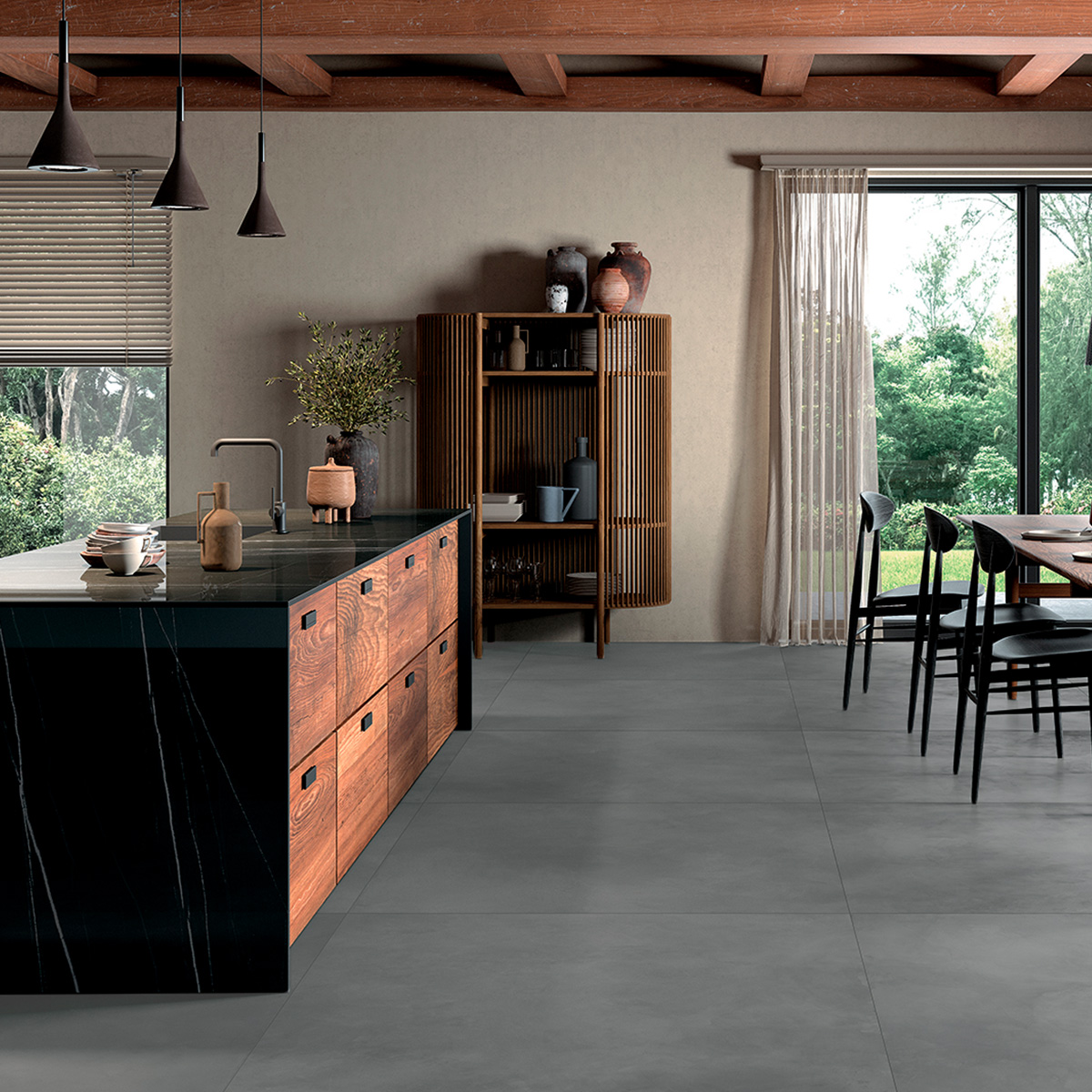 Porcelanato Clay Grey Stone 120 x 60  | Vedek Revestimientos