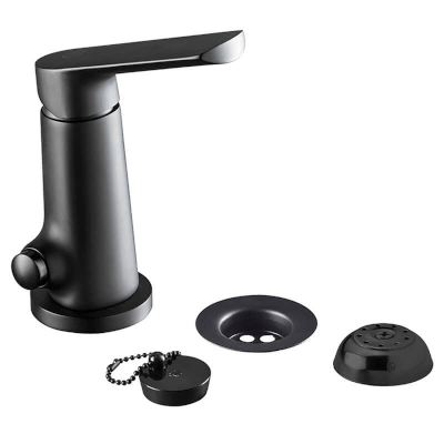 Griferia monocomando bidet Negro Mate  Fv - Línea Aromo | Vedek Revestimientos