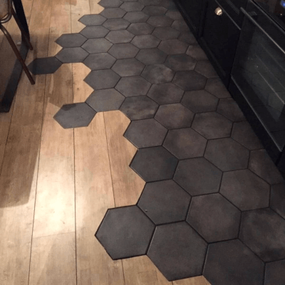 Porcelanato Hexagonal Mini Piú Negro 20,5 x 23,5 cm | Vedek Revestimientos