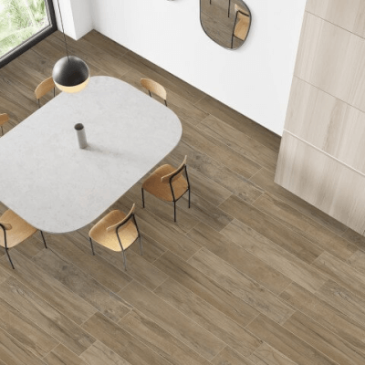 Porcelanato Símil Madera Madison Brown 20x120 cm | Vedek Revestimientos