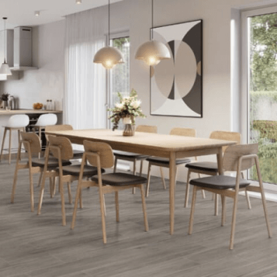 Porcelanato Símil Madera Riga Grey 20x120 cm | Vedek Revestimientos